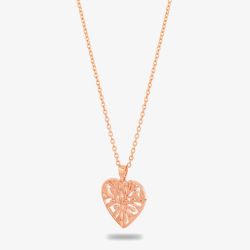 Rosa Lea Open Leaves Heart Necklace AM-2THB010506