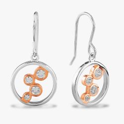 Rosa Lea Bubble Ring Dropper Earrings BJ-E3255CRG0.5