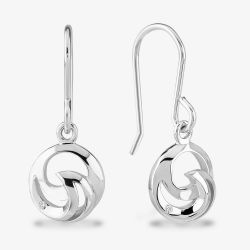Rosa Lea Round Swirl Dropper Earrings BJ-E3295C