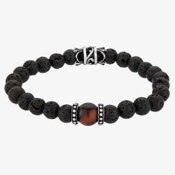 Bourne and Wilde Mens Tigers Eye Bead Bracelet UR04-01