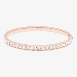 Ted Baker Clemara Rose Gold Finish Hinged Crystal Bangle TBJ1567-24-02