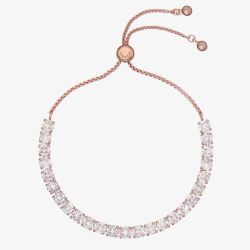 Ted Baker MELRAH Rose Gold Tone Icon Crystal Slider Bracelet TBJ2968-24-02