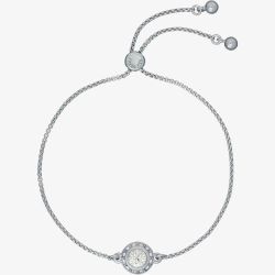 Ted Baker Soleta Silver Tone Crystal Halo Toggle Bracelet TBJ3699-01-02