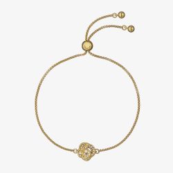 Ted Baker Florina Gold Tone Cubic Zirconia Flower Toggle Bracelet TBJ3859-02-02