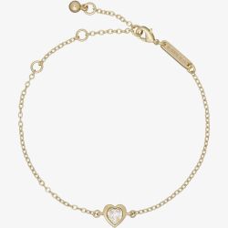 Ted Baker Hansa Gold Tone Crystal Heart Bracelet TBJ3178-02-02