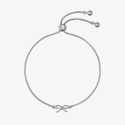 Ted Baker Bridget Silver Tone Mini Bow Sliding Bracelet TBJ4176-01-03