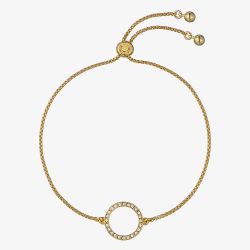 Ted Baker HELA Gold Tone Plated Crystal Open Circle Bracelet TBJ4226-02-02