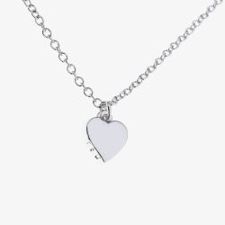 Ted Baker Hara Silver Finish Tiny Heart Pendant Necklace TBJ1145-01-03