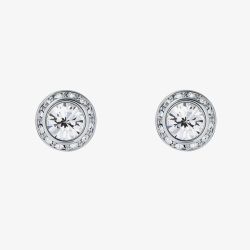 Ted Baker Soletia Silver Tone Crystal Halo Stud Earrings TBJ3698-01-02