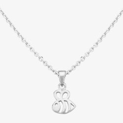 Fleur Kids Sterling Silver Open Bee Pendant Necklace AZP230404