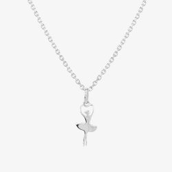 Fleur Kids Sterling Silver Ballerina Necklace THB000104