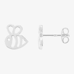 Fleur Kids Sterling Silver Open Bee Stud Earrings AZE230404