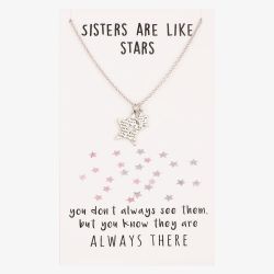 Sentiments Sisters Star Cut-out Pendant 17391