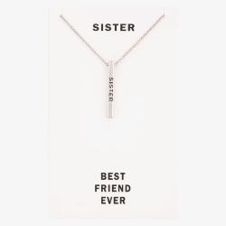 Sentiments Sister Bar Pendant 18503