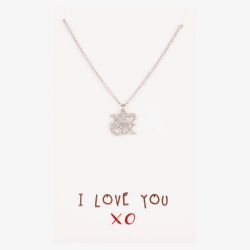 Sentiments I Love you Kisses and Hearts Pendant 14673