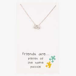 Sentiments Friends are... Puzzle Pieces Necklace 15439