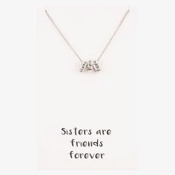 Sentiments Sisters Friends Forever Triple Ring Pendant 14145