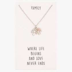 Sentiments Family Tree Two-Tone Pendant 18549A