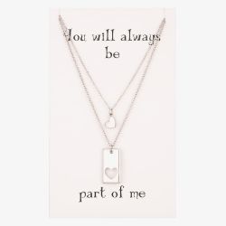 Sentiments Missing Piece Heart and Cutout Pendants 17789S