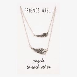 Sentiments Friends are... Matching Angel Wing Necklaces 29956
