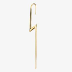 Scream Pretty 18ct Gold Plated Lightning Bolt Ear Crawler Earrings SPG-381