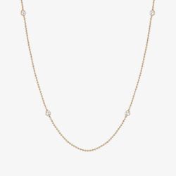 Nomination Bella Rose Gold Plated White Crystal Long Necklace 146643/039