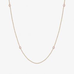 Nomination Bella Rose Gold Plated Pink Crystal Necklace 146643/040