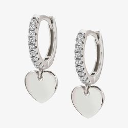 Nomination CHIC&CHARM Heart Crystal Huggie Hoops 148604/001