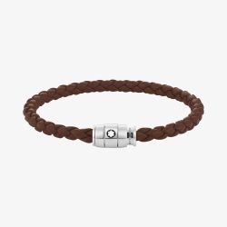 Montblanc Medium Soft Leather Fauve Brown Bracelet 136001