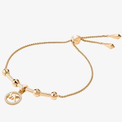 Michael Kors Custom 14ct Rose Gold Plated Logo Starter Bracelet MKC1107AN791
