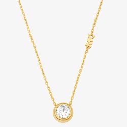 Michael Kors Yellow Gold Tone Plated Cubic Zirconia Pendant MKJ8659710