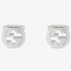 Gucci Interlocking Silver Cufflinks YBE49901000100U
