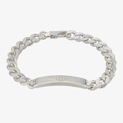 Gucci Silver Interlocking Bracelet YBA774054001