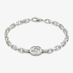 Gucci Gucci Interlocking Silver Bracelet YBA79635100101