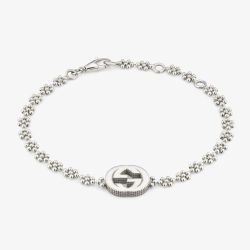 Gucci Interlocking Silver Bracelet YBA48168700100U