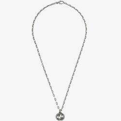 Gucci Interlocking Oxidised Chain Necklace YBB60415500100U