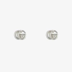 Gucci GG Marmont Silver Stud Earrings YBD77075800100U