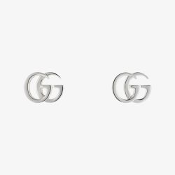 Gucci Marmont Silver Trademark GG Studs Earrings YBD81491900100U