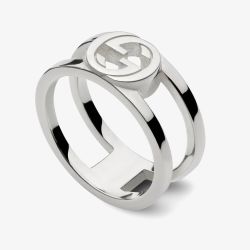 Gucci Gucci Interlocking 8.8mm Double Band Ring YBC79703100101