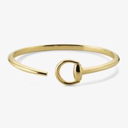 Gucci Horsebit 18ct Yellow Gold Cuff Bracelet YBA79581000101