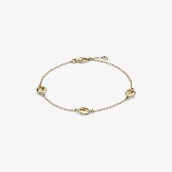 Gucci Interlocking 18ct Yellow Gold Chain Bracelet YBA8742140010