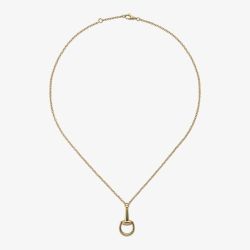Gucci Horsebit 18ct Yellow Gold Chain Necklace YBB79581800100U