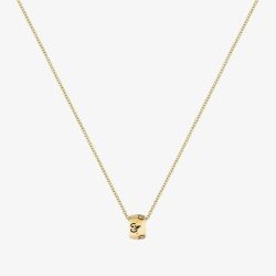 Gucci Icon 18ct Yellow Gold Cut Out Trademark Necklace YBB80436800100U