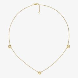 Gucci Interlocking 18ct Yellow Gold Necklace YBB87419500100U
