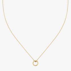 Gucci Icon 18ct Yellow Gold GG Ring Necklace YBBA002R900100U