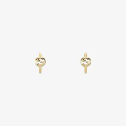 Gucci Interlocking 18ct Yellow Gold Hoop Earrings YBDA000NA00100U
