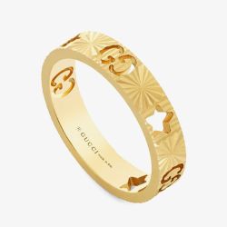 Gucci Icon 18ct Yellow Gold Star Ring YBC727729001