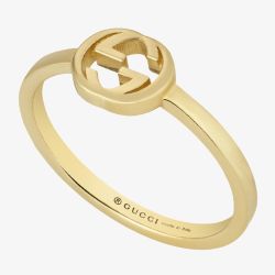 Gucci Interlocking 18ct Yellow Gold Ring YBC679115001