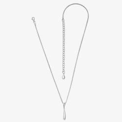 Lucy Quartermaine Silver Short Single Drip Pendant Necklace DP3