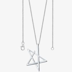 Lucy Quartermaine Silver Sol Star Pendant Necklace LP3